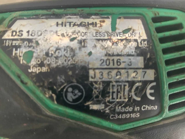 Hitachi ds 18dsdl schroefboormachine - afbeelding 4 van  7