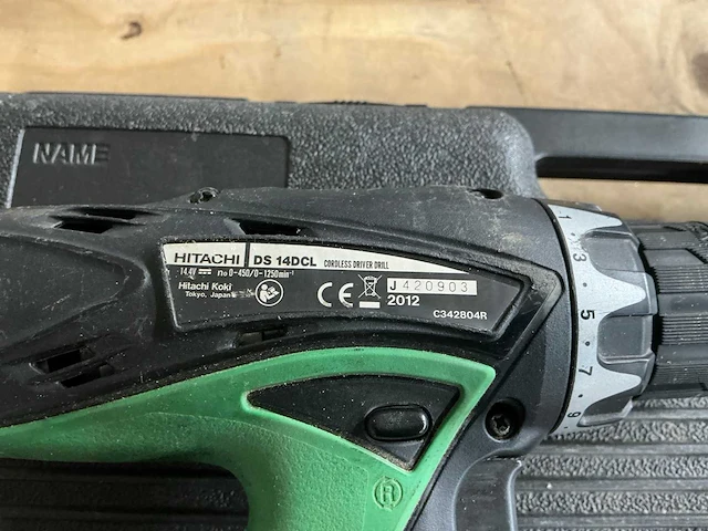 Hitachi ds14dcl boormachine - afbeelding 5 van  5