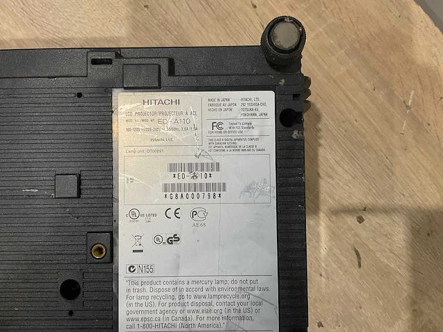 Hitachi ed-a110 projectorlamp - afbeelding 8 van  8