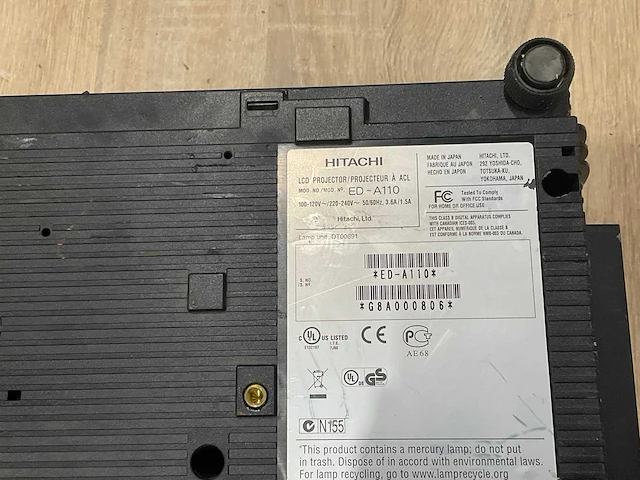 Hitachi ed-a110 projectorlamp - afbeelding 8 van  8