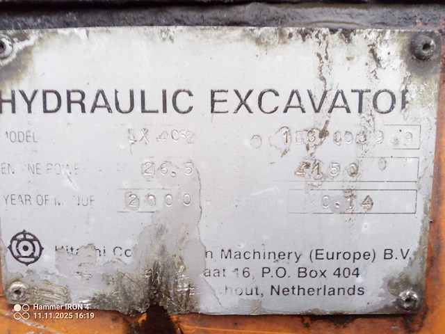 Hitachi ex40 midigraafmachine - afbeelding 8 van  18