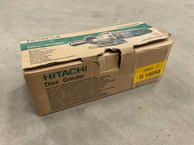 Hitachi g 13sr3 125mm haakse slijper - afbeelding 3 van  3