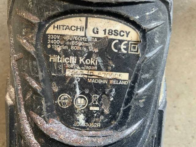 Hitachi g18scy haakse slijpmachine - afbeelding 3 van  5
