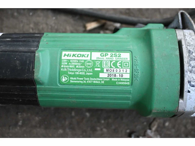 Hitachi gp2s2 rechte slijper - afbeelding 2 van  2