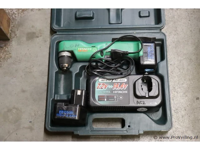 Hitachi haakse slijper op accu type dn12dy - afbeelding 1 van  7
