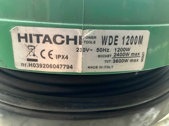 Hitachi wde 1200m industriële stofzuiger - afbeelding 6 van  6