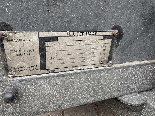 H.j. ter haar - trandemasser - aanhangwagen - afbeelding 3 van  6