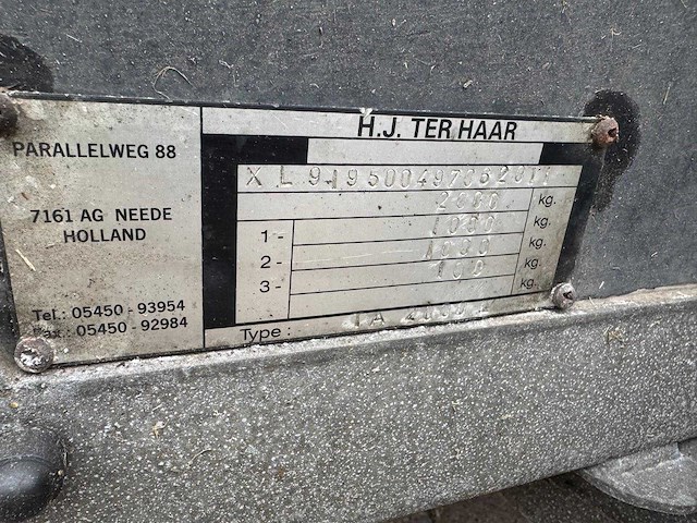 H.j. ter haar - trandemasser - aanhangwagen - afbeelding 4 van  6