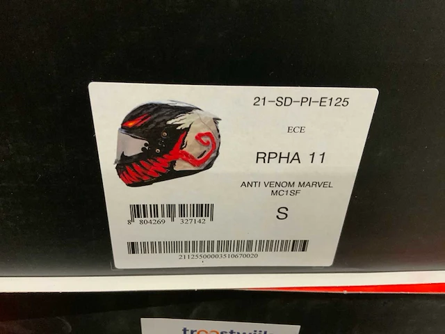 Hjc rpha 11 anti venom marvel mc1sf helm - s - afbeelding 2 van  2