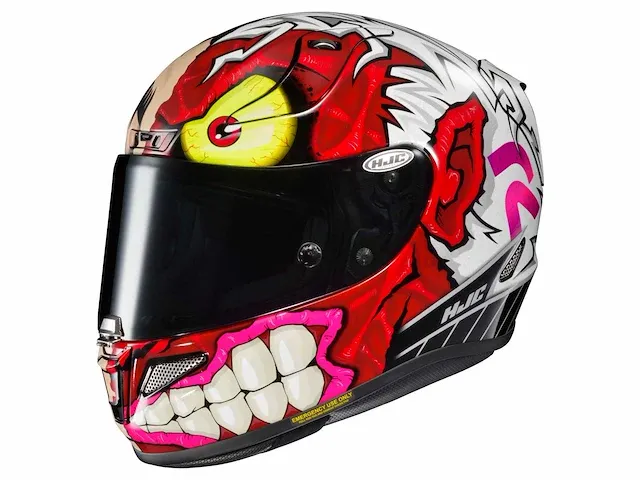 Hjc rpha 11 two face dc comics white red mc 1sf xxl motorhelm - afbeelding 1 van  2