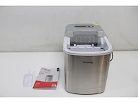 H.koenig ijsblokjesmachine kb14 12kg per dag 2 ijsblokjes formaten zilver - afbeelding 5 van  6