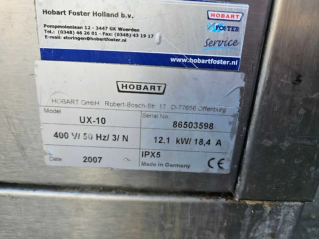 Hobart - ux-10 - pannenwasser - afbeelding 5 van  5
