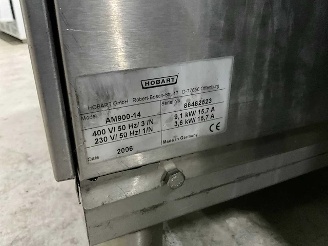 Hobart am900-14 vaatwasmachine - afbeelding 8 van  8