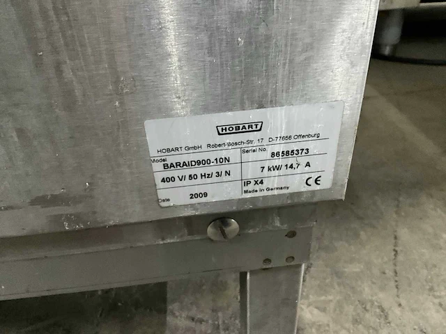 Hobart baraid900-10n vaatwasmachine met aan- en afvoertafel - afbeelding 14 van  15