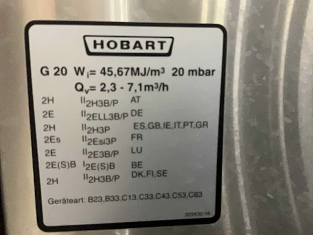 Hobart gb68 vaatwasmachine - afbeelding 6 van  7