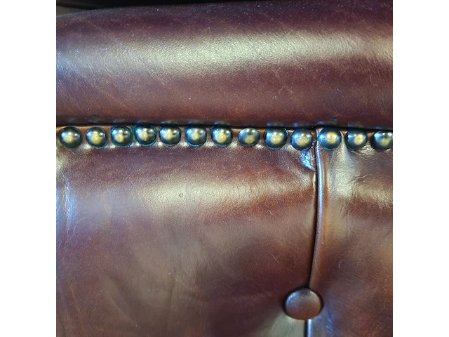 Hocker chesterfield, bruin - afbeelding 2 van  3