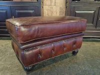 Hocker chesterfield, bruin - afbeelding 3 van  3