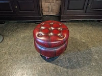 Hocker chesterfield, gyro, rood - afbeelding 2 van  3