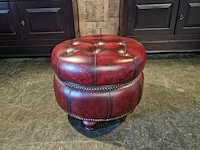 Hocker chesterfield, gyro, rood - afbeelding 3 van  3