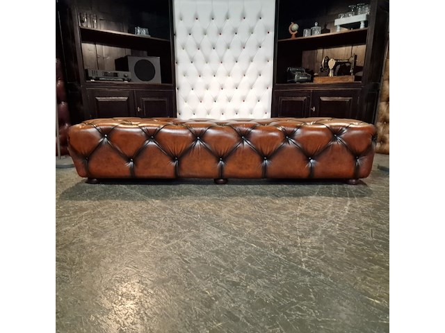 Hocker chesterfield, hauxley, bruin - afbeelding 1 van  3