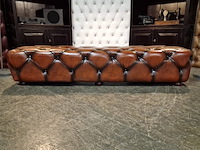 Hocker chesterfield, hauxley, bruin - afbeelding 1 van  3