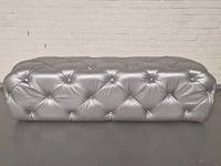 Hocker, chesterfield, hauxley, zilver - afbeelding 1 van  2