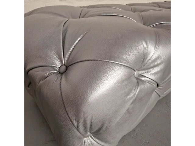 Hocker, chesterfield, hauxley, zilver - afbeelding 2 van  2