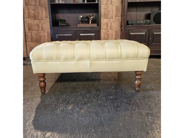 Hocker chesterfield, henley , creme - afbeelding 4 van  4