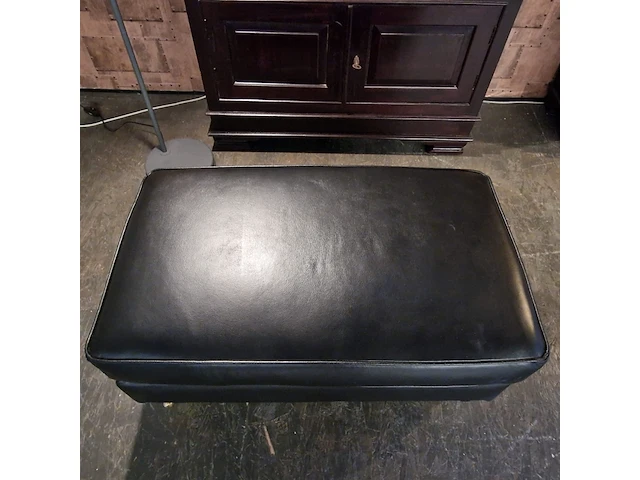 Hocker chesterfield, ingleton, zwart - afbeelding 2 van  3