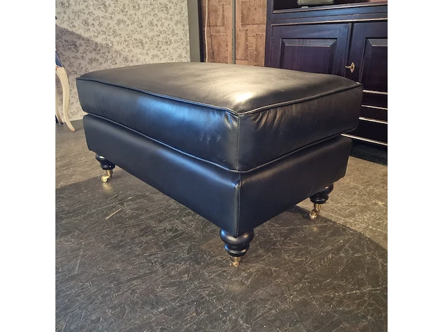 Hocker chesterfield, ingleton, zwart - afbeelding 3 van  3