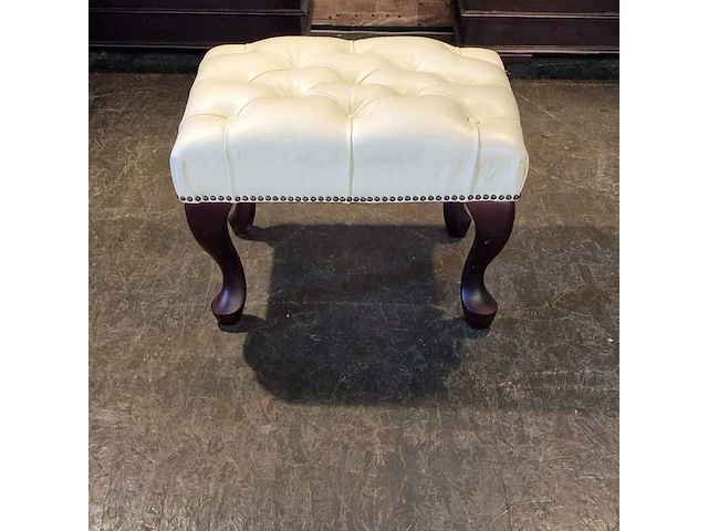 Hocker chesterfield, king, creme - afbeelding 2 van  4