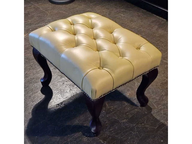 Hocker chesterfield, king, creme - afbeelding 3 van  3