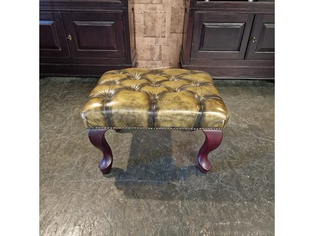Hocker chesterfield, king, goud - afbeelding 1 van  3