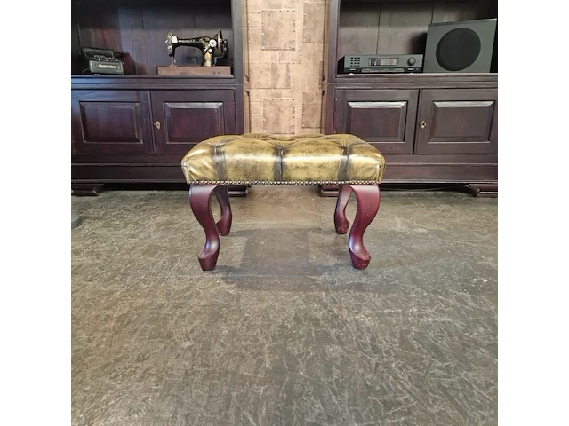 Hocker chesterfield, king, goud - afbeelding 2 van  3