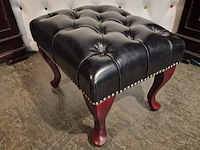 Hocker chesterfield, king, zwart - afbeelding 1 van  4