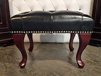 Hocker chesterfield, king, zwart - afbeelding 3 van  4