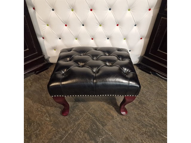 Hocker chesterfield, king, zwart - afbeelding 4 van  4