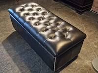 Hocker chesterfield, langholm, zwart - afbeelding 3 van  4
