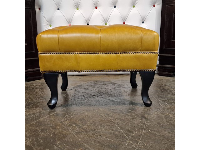 Hocker chesterfield, lord, oranje - afbeelding 4 van  4