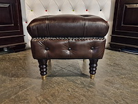Hocker chesterfield, medburn, bruin - afbeelding 1 van  4
