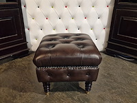 Hocker chesterfield, medburn, bruin - afbeelding 3 van  4