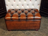 Hocker chesterfield, osborne, bruin - afbeelding 1 van  6