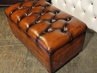 Hocker chesterfield, osborne, bruin - afbeelding 2 van  6