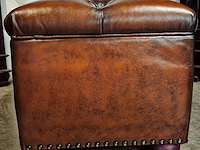 Hocker chesterfield, osborne, bruin - afbeelding 3 van  6