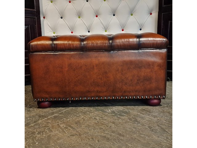 Hocker chesterfield, osborne, bruin - afbeelding 4 van  6