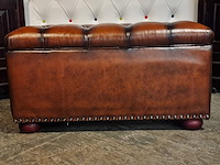 Hocker chesterfield, osborne, bruin - afbeelding 4 van  6