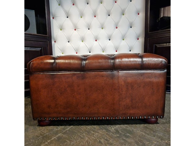 Hocker chesterfield, osborne, bruin - afbeelding 5 van  6