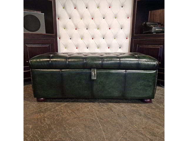 Hocker chesterfield, osborne, groen - afbeelding 1 van  8