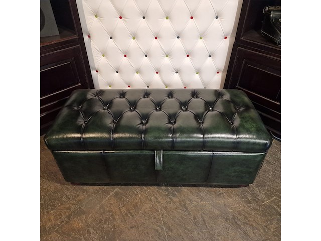 Hocker chesterfield, osborne, groen - afbeelding 2 van  8