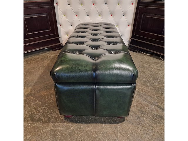 Hocker chesterfield, osborne, groen - afbeelding 4 van  8